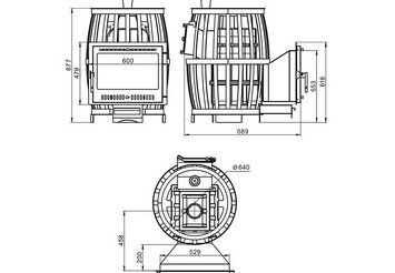 Печь ВЕЗУВИЙ Легенда Русский пар Ковка 18 Панорама 