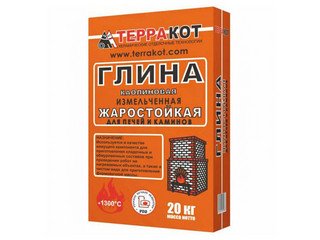 Глина каолиновая печная «Терракот»,20 кг