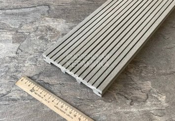 Террасная доска Latitudo Tender полнотелая 150x21x4000 мм, Серый 3