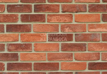 Кирпич облицовочный ТЕЛЛУРА БАВАРСКАЯ КЛАДКА 1, ручная формовка, М125, 210x100x65 мм 2