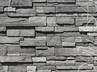 Декоративный камень 158-80 White Hills "Уайт Клиффс"пепельно-дымчатый, плоскостной без шва