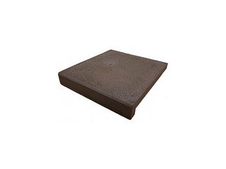 Минеральная ступень ручной формовки рядовая Real Brick шоколад