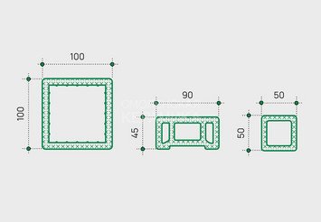 Система ограждений EasyDecking Wood-X, Дуб 9