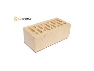 Кирпич облицовочный СТРОМА, 1,4НФ Слоновая кость рустик
