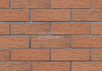 Кирпич лицевой керамический ЛСР Светло-коричневый рустик, 1НФ 3