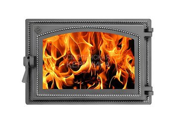 Дверка ВЕЗУВИЙ каминная 230 (Антрацит) 1