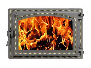 Дверка ВЕЗУВИЙ каминная 230 (Бронза)