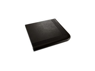 Ступень из полимерного композита угловая ZKING Verona темно-коричневая