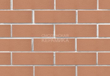 Кирпич лицевой керамический ЛСР Светло-коричневый гладкий, 1НФ 2