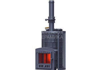 Печь чугунная для бани Технолит AVANGARD ЗК 40 (П2) Ураган круглая сетка 4