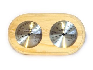 Термометр+гигрометр SAWO прямоугольный 140х255мм сосна 222-ТНP