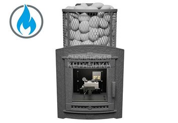 Печь банная «Атмосфера L» сетка нержавейка с газовой горелкой 1