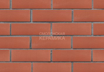 Клинкер фасадный ЛСР «Лондон» красный гладкий 3