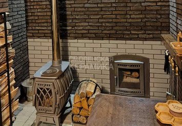 Печь-камин отопительно-варочная «Бахта» 6