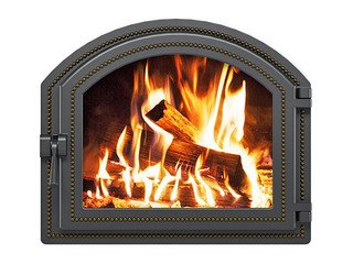 Дверка ВЕЗУВИЙ каминная 217 (Бронза)