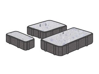 Гранитная тротуарная плитка Готика, Новый город Granite FINO, Мансуровский