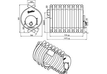 Печь отопительная ВЕЗУВИЙ АОГТ 04 3