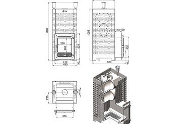 Печь для бани ASTON 30 INOX (ИНОКС) (320) 3