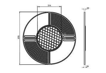 Чугунная плита Gurman Ø700 2