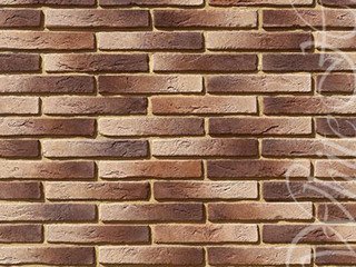 Декоративный камень 383-40 White Hills "Остия Брик" (Ostia Brick), темно-коричневый, плоскостной