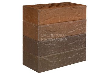 Кирпич лицевой керамический ЛСР Красный флэш ультра рустик 1НФ 6
