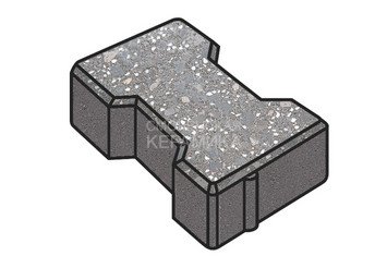 Гранитная тротуарная плитка Готика, Катушка Granite FINO, 60 мм, Ильменит 1