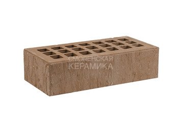 Кирпич лицевой керамический ЖКЗ Темно-коричневый Скала 1НФ алмаз 6