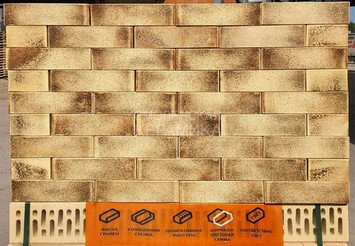 Кирпич облицовочный СТРОМА, 1НФ Солари декоративная поверхность 3