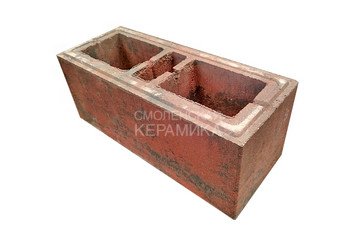 Блок заборный FaBrick 500х200х200 мм, Гранат 3