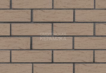 Кирпич лицевой керамический ЛСР Серый рустик, 1НФ 1