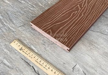 Террасная доска Latitudo Solid полнотелая 150x21x3000 мм, Каштан 6