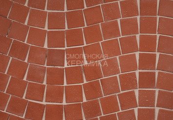 Клинкер тротуарный ЛСР «ЛОНДОН» квадро (под распил) красный 2