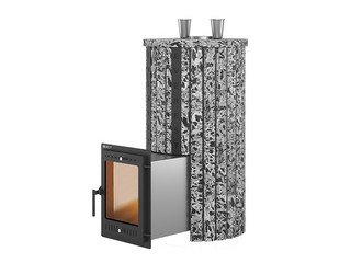 Печь для бани Эверест "Steam Master 44 INOX" Ламель Пироксенит Элит, S-20