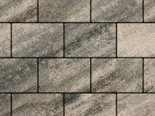 Тротуарная плитка Выбор "Прямоугольник" Листопад гладкий, Антрацит, 200х100х40 мм