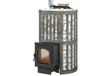 Печь чугунная для бани Везувий Ураган Ковка 28 (270) 1