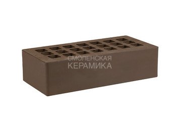 Кирпич облицовочный керамический ЖКЗ Темно-коричневый Гладкий 1НФ 4