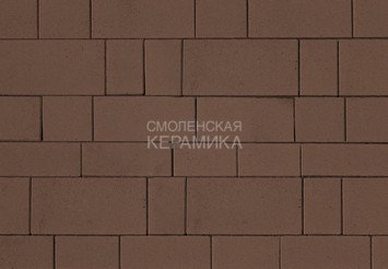 Тротуарная плитка STEINRUS Инсбрук Тироль коричневый, 60 мм 1