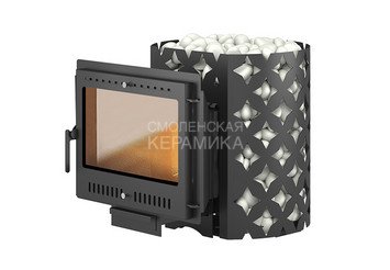 Чугунная печь для бани ЭТНА 18 (Панорама) 