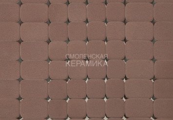 Тротуарная плитка BRAER Классико Дуо, Винный, 40 мм 1