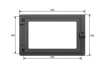 Дверка ЭТНА каминная 430 (Левая) 2