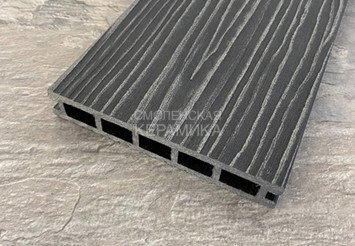 Террасная доска пустотелая Latitudo Ultra, 3000 мм, графит 2