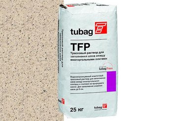Трассовый раствор для заполнения швов Quick-mix TFP, водонепроницаемый кремово-желтый 25 кг 1