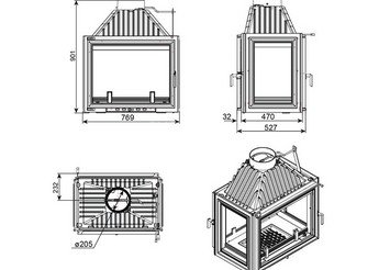 Каминная топка EVEREST A16 HP 4