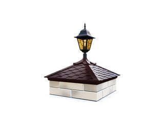 Колпак с посадкой на 2 кирпича под фонарь Zking Everest коричневый