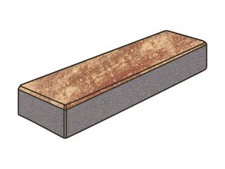 Тротуарная плитка Готика, "Паркет Natur", 80 мм, клинкер