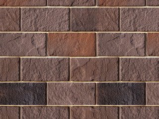 Декоративный камень 532-40 White Hills "Ленстер" (Leinster), темно-коричневый, плоскостной