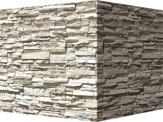 Декоративный камень 101-05 White Hills "Кросс Фелл" (Cross Fell), белый, угловой, без шва