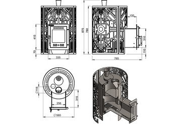 Печь для бани Эверест 