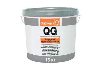 Кварцевый грунтовочный раствор Quick-mix QG, 15 кг 1