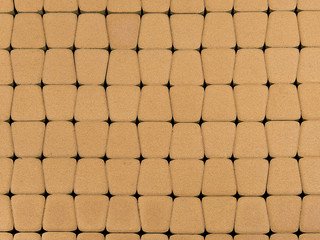 Тротуарная плитка BRAER Классико круговая, Медовый